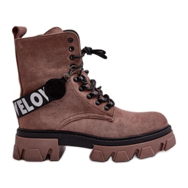 Bottes Hautes En Daim Avec Isolation Marron Clair Danity brun