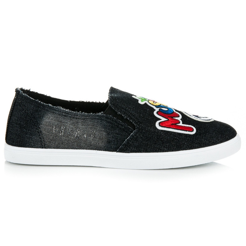 Slipons avec patchs le noir