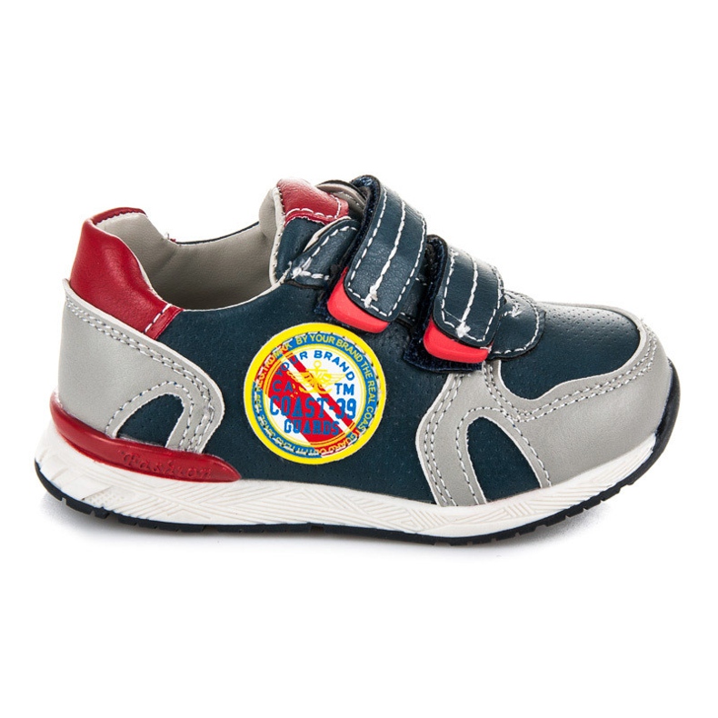 American Club Sneakers avec Velcro bleu American Club Sneakers avec Velcro bleu