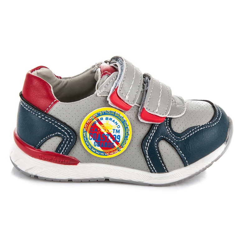 American Club Sneakers avec Velcro gris American Club Sneakers avec Velcro gris