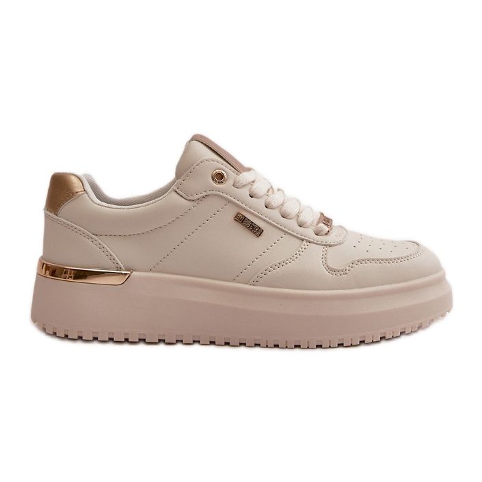 Baskets pour femmes sur la plateforme Big Star OO274757 HI-POLY System Blanc blanche