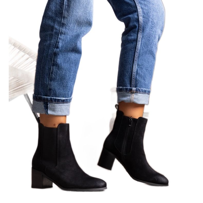 Bottines à talons hauts Sabriya noires le noir