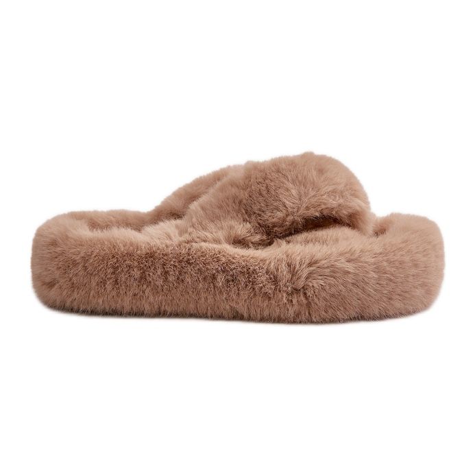 Chaussons Femme Fourrure Semelle Épaisse, Lavitera Beige Chaussons Femme Fourrure Semelle Épaisse, Lavitera Beige