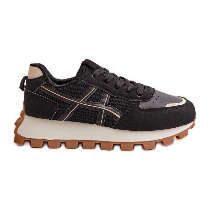 Baskets pour femmes, chaussures de sport à lacets, plateforme Mialunae noire le noir Baskets pour femmes, chaussures de sport à lacets, plateforme Mialunae noire le noir