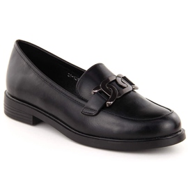 Lords shoes pour femmes avec décoration, noir Potocki 12425