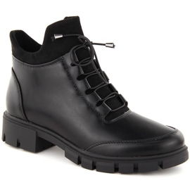Bottines isolées noires pour femmes Jezzi RMR23123-1 le noir