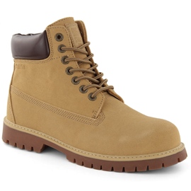 Boots homme cuir daim camel Big Star OO174136 brun