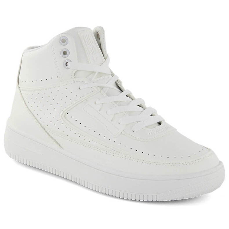 Chaussures de sport isolées à hauteur de cheville pour homme, blanches Big Star OO174553