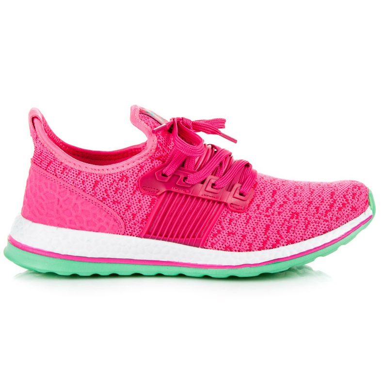 American Club Chaussures de sport sur la reliure rose