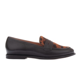 Marco Shoes Mocassins Lorenzo Pony noir