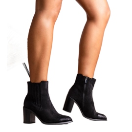 Bottines à talons hauts Fikriya noires le noir