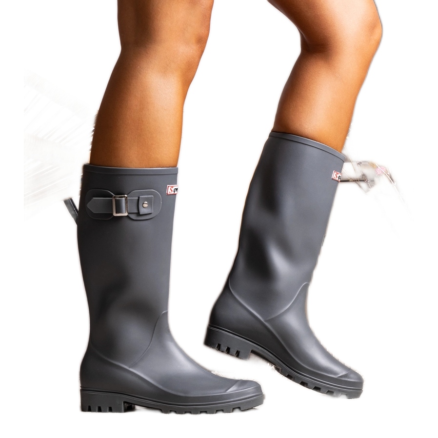 Bottes hautes grises online