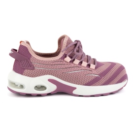 Chaussures de travail femme URGENT 250/S1 à embout composite rose