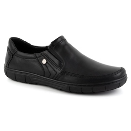 Olivier Chaussures en cuir pour hommes 790MP noires