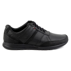 Olivier Chaussures à lacets en cuir pour hommes Sport Style 310GT floter noir