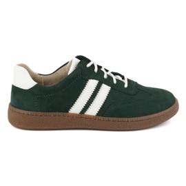 Olivier Chaussures en cuir pour femme, baskets Style 1259, vertes