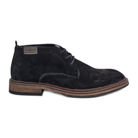 Bottes à lacets en daim pour hommes Big Star OO174146 noir
