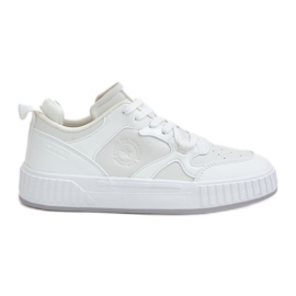 Baskets en cuir écologique pour hommes Big Star OO174003 Blanc