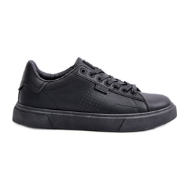 Baskets pour hommes en cuir écologique Big Star OO174117 Noir