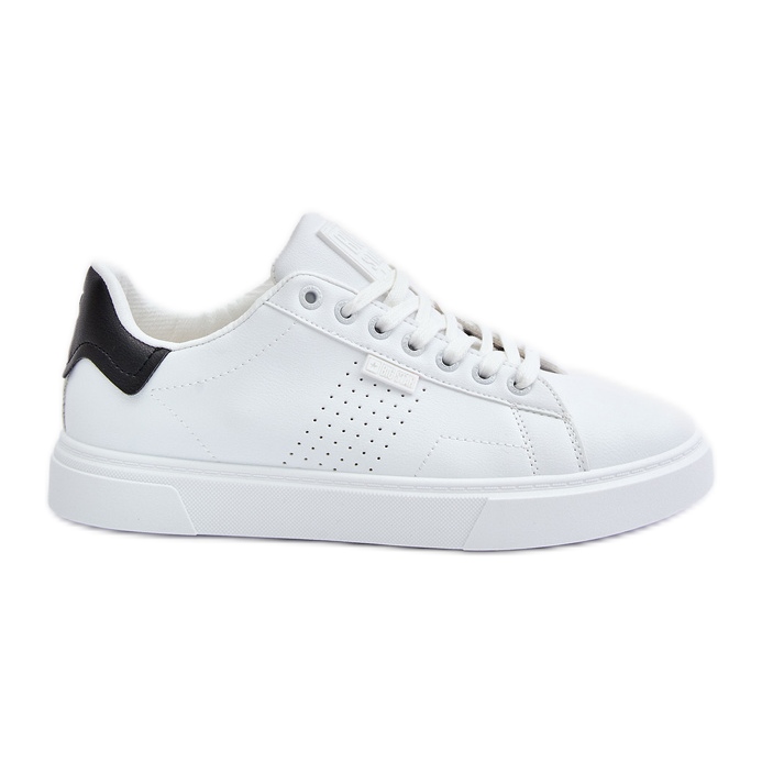 Baskets pour hommes en cuir écologique Big Star OO174115 Blanc blanche