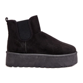 Bottes De Neige Plateforme Femme Avec Empiècements Élastiques Noir Rialine le noir Bottes De Neige Plateforme Femme Avec Empiècements Élastiques Noir Rialine le noir