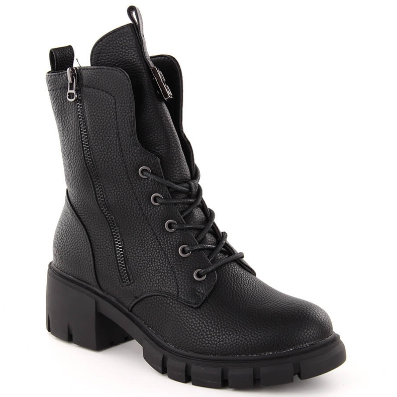Bottes S.DASZYŃSKI pour femme le noir
