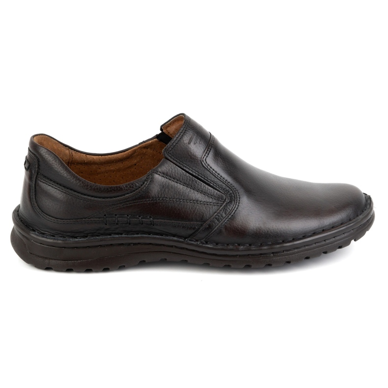 Olivier Chaussures en cuir pour hommes 759MP marron foncé brun