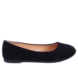 Ballerines classiques en daim Sessa Noir le noir Ballerines classiques en daim Sessa Noir le noir