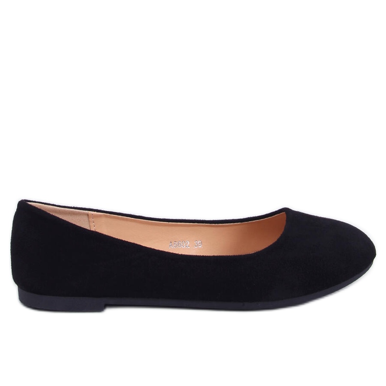 Ballerines classiques en daim Sessa Noir le noir