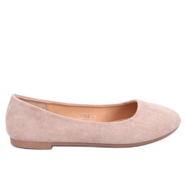 Sessa Ballerines classiques en daim kaki beige