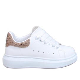 Baskets à plateforme Berdine Gold blanc