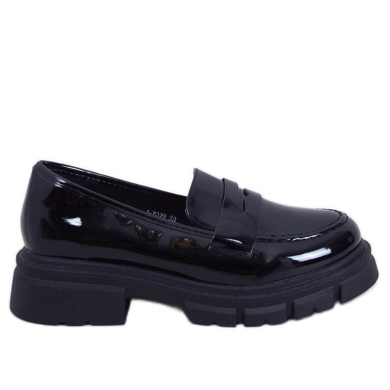 Gladieu Mocassins vernis noirs le noir