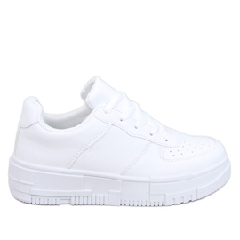 Baskets femme Clemons Allwhite blanc
