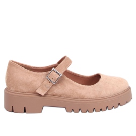 Holmess - Ballerines à plateforme et lanières kaki beige Holmess - Ballerines à plateforme et lanières kaki beige