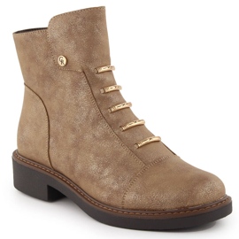 Bottines isolées dorées pour femmes Jezzi ASA252-5 d'or Bottines isolées dorées pour femmes Jezzi ASA252-5 d'or
