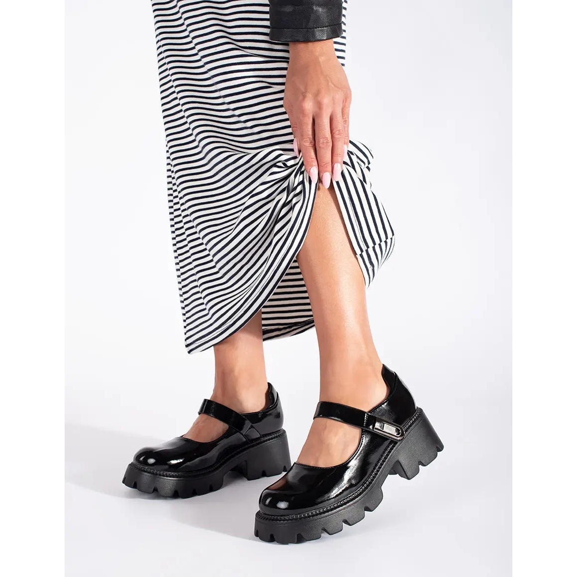 Chaussures noires plateforme clearance