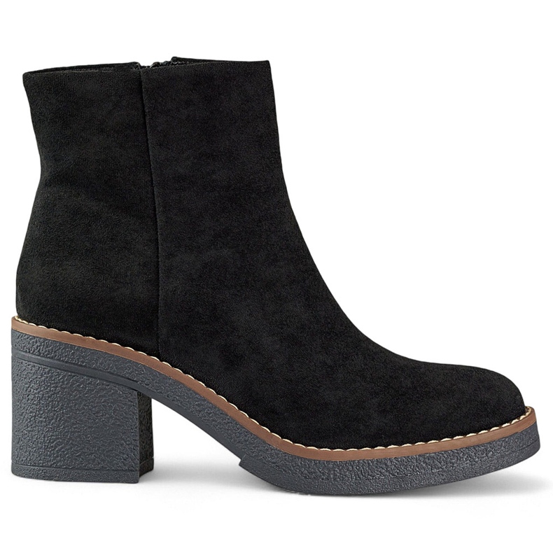 Bottines à talons hauts classiques noires pour femmes le noir