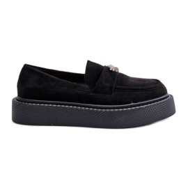 Mocassins Femme Sur Plateforme Noir Erithine