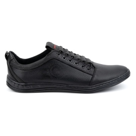 Polbut Chaussures décontractées en cuir pour hommes 2121 noires le noir