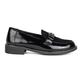 Mocassins femme élégants noirs