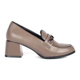 Chaussures à talons hauts pour femmes beiges
