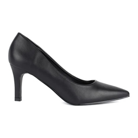 Escarpins à talons hauts noirs classiques et élégants le noir