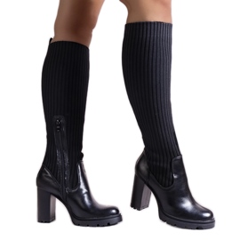 Bottines à talons Waji noires le noir