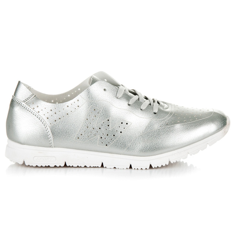 Baskets d'argent gris