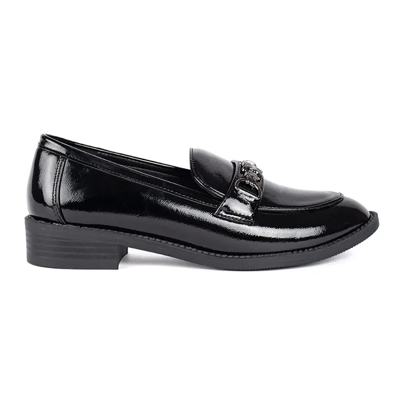 Goodin Mocassins femme noirs laqués le noir Goodin Mocassins femme noirs laqués le noir