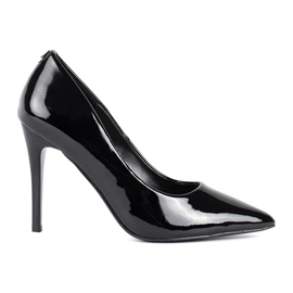 Escarpins femme vernis noirs le noir