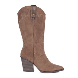 Seastar Santiags femme en daim marron brun