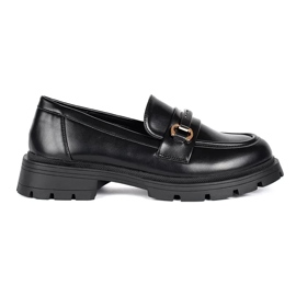 Mocassins femme élégants noirs