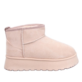 Rodmans Chaussures plates-formes courtes beiges