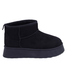 Rodmans Chaussures plates-formes courtes noires le noir